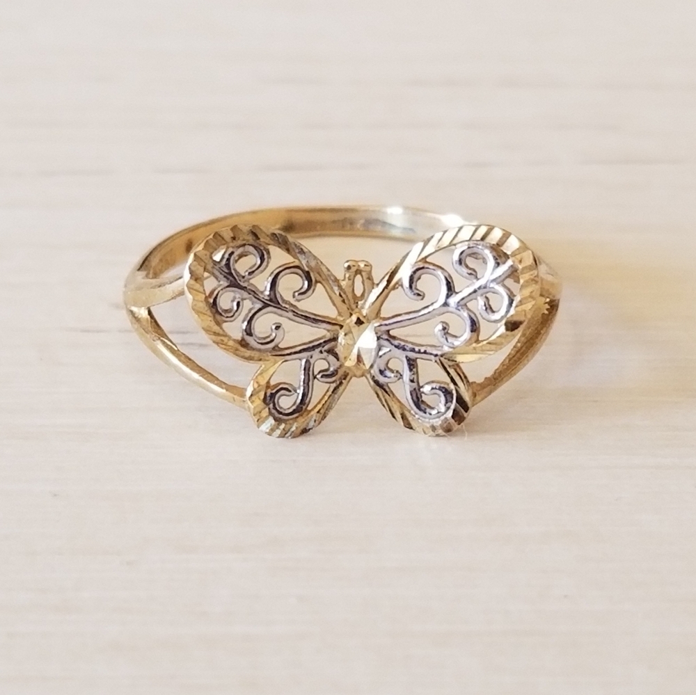 10K Gold Butterfly Ring